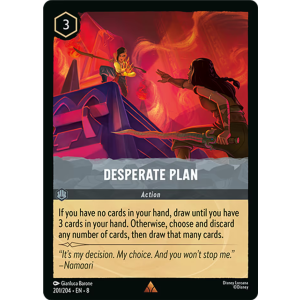 Desperate Plan 201/204 Disney Lorcana TCG Reign of Jafar