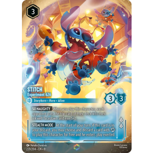 Enchanted Stitch - Experiment 626 220/204 Disney Lorcana TCG Reign of Jafar
