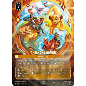 Enchanted It Means No Worries 208/204 Disney Lorcana TCG Reign of Jafar