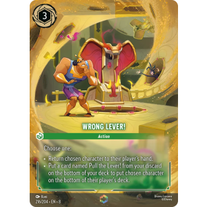 Enchanted Wrong Lever! 216/204 Disney Lorcana TCG Reign of Jafar
