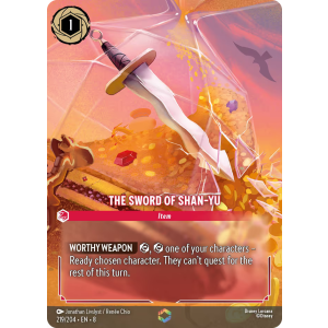 Enchanted The Sword Of Shan-yu 219/204 Disney Lorcana TCG Reign of Jafar
