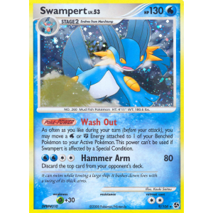 Rare Holo Swampert 9/106 Pokemon TCG Diamond & Pearl Great Encounters