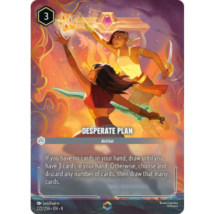 Enchanted Desperate Plan 222/204 Disney Lorcana TCG Reign of Jafar