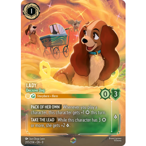 Enchanted Lady - Decisive Dog 205/204 Disney Lorcana TCG Reign of Jafar