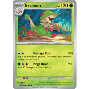 Breloom 6/182 Pokemon TCG Scarlet & Violet Destined Rivals