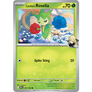 Cynthia's Roselia 7/182 Pokemon TCG Scarlet & Violet Destined Rivals