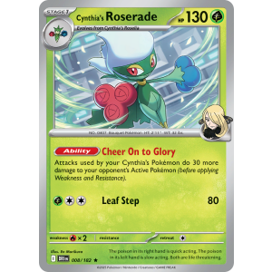 Cynthia's Roserade 8/182 Pokemon TCG Scarlet & Violet Destined Rivals