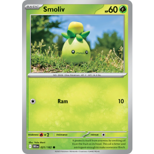 Smoliv 21/182 Pokemon TCG Scarlet & Violet Destined Rivals