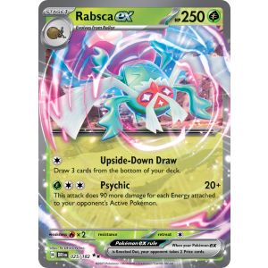 Double Rare Rabsca ex 25/182 Pokemon TCG Scarlet & Violet Destined Rivals
