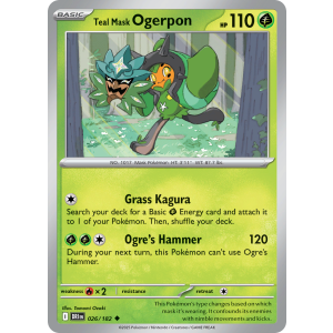 Teal Mask Ogerpon 26/182 Pokemon TCG Scarlet & Violet Destined Rivals