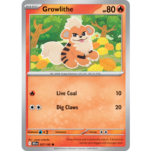 Growlithe 27/182 Pokemon TCG Scarlet & Violet Destined Rivals