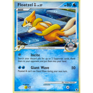 Rare Holo Floatzel GL 4/111 Pokemon TCG Platinum Rising Rivals