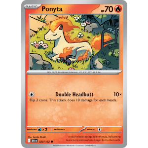 Ponyta 29/182 Pokemon TCG Scarlet & Violet Destined Rivals