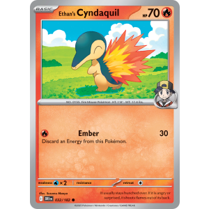 Ethan's Cyndaquil 32/182 Pokemon TCG Scarlet & Violet Destined Rivals