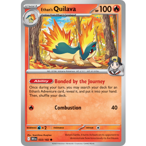 Ethan's Quilava 33/182 Pokemon TCG Scarlet & Violet Destined Rivals