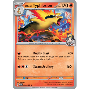 Ethan's Typhlosion 34/182 Pokemon TCG Scarlet & Violet Destined Rivals