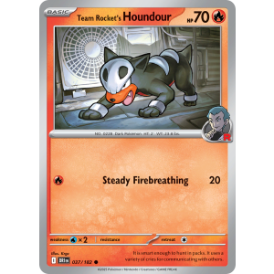 Team Rocket's Houndour 37/182 Pokemon TCG Scarlet & Violet Destined Rivals