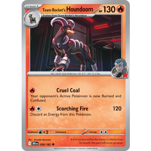 Team Rocket's Houndoom 38/182 Pokemon TCG Scarlet & Violet Destined Rivals
