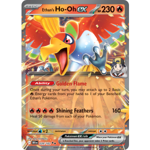 Double Rare Ethan's Ho-Oh ex 39/182 Pokemon TCG Scarlet & Violet Destined Rivals