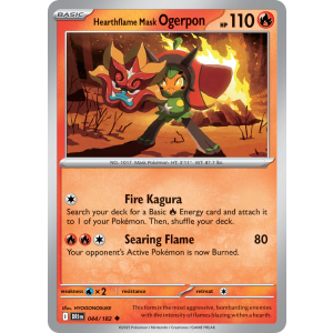 Hearthflame Mask Ogerpon 44/182 Pokemon TCG Scarlet & Violet Destined Rivals