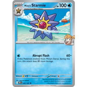 Misty's Starmie 47/182 Pokemon TCG Scarlet & Violet Destined Rivals