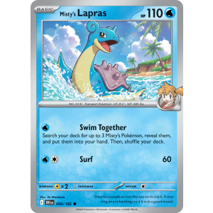 Misty's Lapras 50/182 Pokemon TCG Scarlet & Violet Destined Rivals