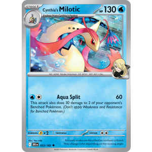 Cynthia's Milotic 53/182 Pokemon TCG Scarlet & Violet Destined Rivals