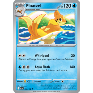 Floatzel 58/182 Pokemon TCG Scarlet & Violet Destined Rivals