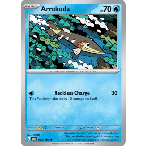 Arrokuda 62/182 Pokemon TCG Scarlet & Violet Destined Rivals