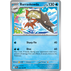 Barraskewda 63/182 Pokemon TCG Scarlet & Violet Destined Rivals