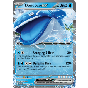 Double Rare Dondozo ex 66/182 Pokemon TCG Scarlet & Violet Destined Rivals