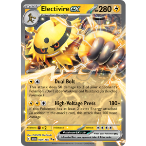 Double Rare Electivire ex 69/182 Pokemon TCG Scarlet & Violet Destined Rivals