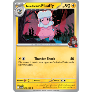 Team Rocket's Flaaffy 73/182 Pokemon TCG Scarlet & Violet Destined Rivals