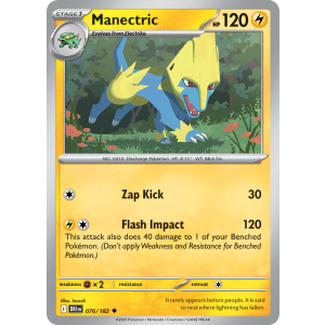Manectric 76/182 Pokemon TCG Scarlet & Violet Destined Rivals