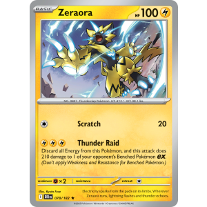 Zeraora 78/182 Pokemon TCG Scarlet & Violet Destined Rivals