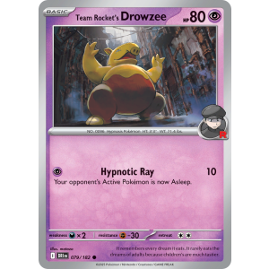 Team Rocket's Drowzee 79/182 Pokemon TCG Scarlet & Violet Destined Rivals