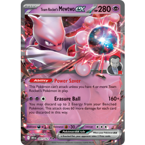 Double Rare Team Rocket's Mewtwo ex 81/182 Pokemon TCG Scarlet & Violet Destined Rivals
