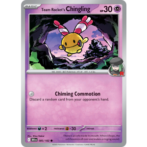 Team Rocket's Chingling 85/182 Pokemon TCG Scarlet & Violet Destined Rivals