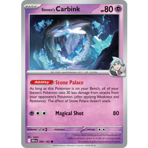Steven's Carbink 86/182 Pokemon TCG Scarlet & Violet Destined Rivals