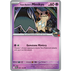 Team Rocket's Mimikyu 87/182 Pokemon TCG Scarlet & Violet Destined Rivals
