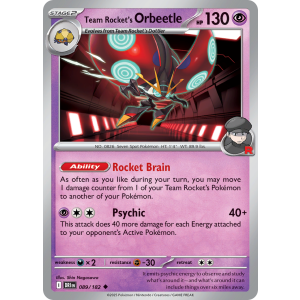 Team Rocket's Orbeetle 89/182 Pokemon TCG Scarlet & Violet Destined Rivals