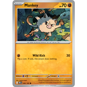 Mankey 90/182 Pokemon TCG Scarlet & Violet Destined Rivals