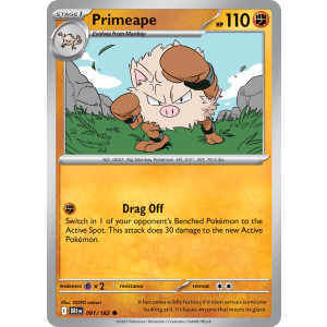 Primeape 91/182 Pokemon TCG Scarlet & Violet Destined Rivals