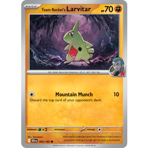 Team Rocket's Larvitar 94/182 Pokemon TCG Scarlet & Violet Destined Rivals