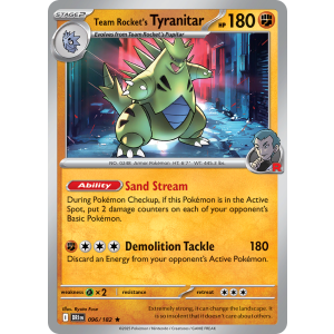 Team Rocket's Tyranitar 96/182 Pokemon TCG Scarlet & Violet Destined Rivals