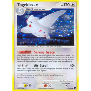 Rare Holo Togekiss 11/106 Pokemon TCG Diamond & Pearl Great Encounters