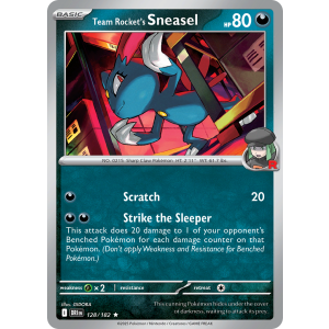 Team Rocket's Sneasel 128/182 Pokemon TCG Scarlet & Violet Destined Rivals