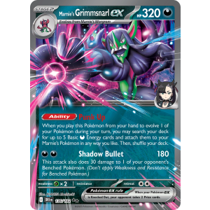 Double Rare Marnie's Grimmsnarl ex 136/182 Pokemon TCG Scarlet & Violet Destined Rivals