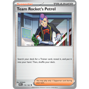 Team Rocket's Petrel 176/182 Pokemon TCG Scarlet & Violet Destined Rivals