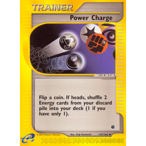 Power Charge 147/165 Pokemon TCG E-Card Expedition Base Set